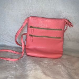 Pink multi pocket purse